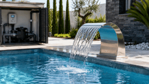 Bomba para cascada de piscina con circuito independiente